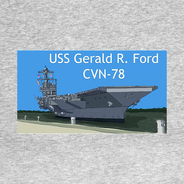 USS Gerald R Ford by VinnyDee78